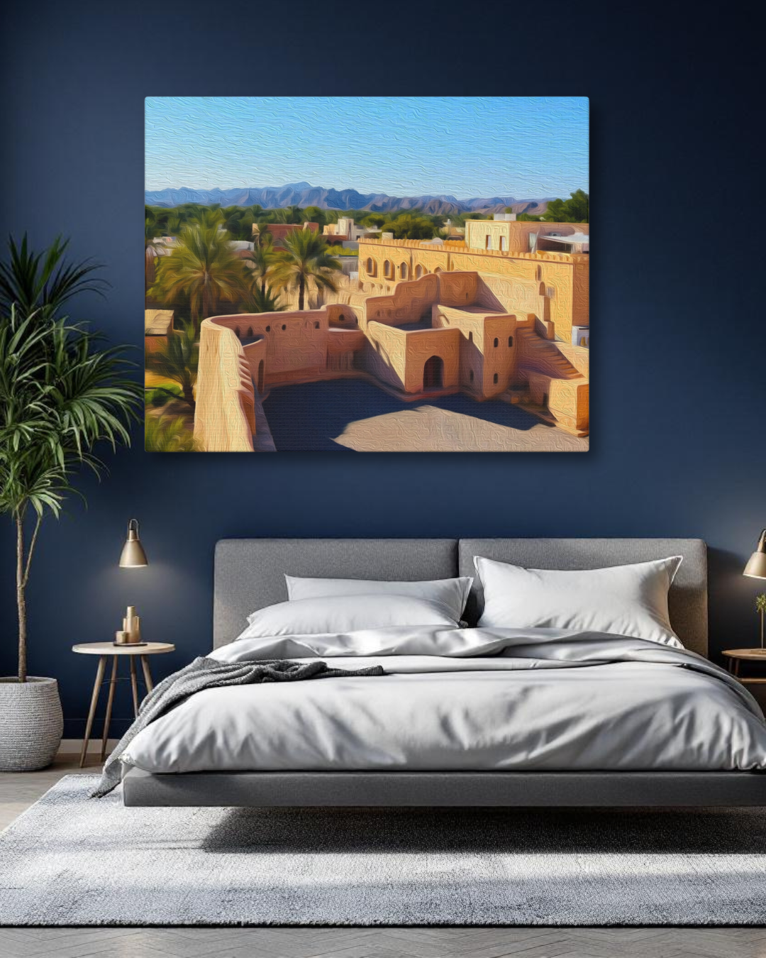 Nizwa, Oman | Historic Fort Architecture | Original Series Gallery Canvas detail