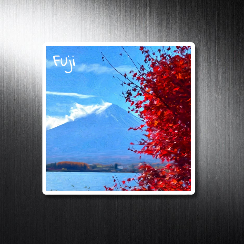 Mount Fuji, Japan | Mount Fuji Foliage | Original Series Decorative Magnet