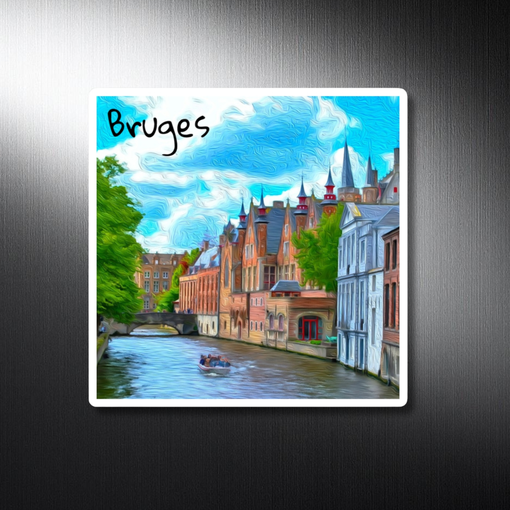 Bruges, Belgium | Original Series Decorative Magnet | The Painted Passport®