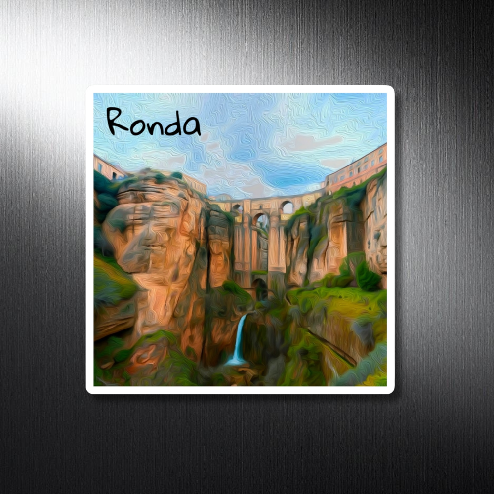 Ronda, Spain | Puente Nuevo Bridge Gorge | Original Series Decorative Magnet