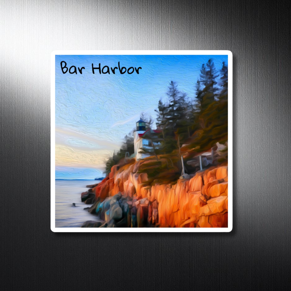 Bar Harbor, Maine | Original Series Decorative Magnet | The Painted Passport®
