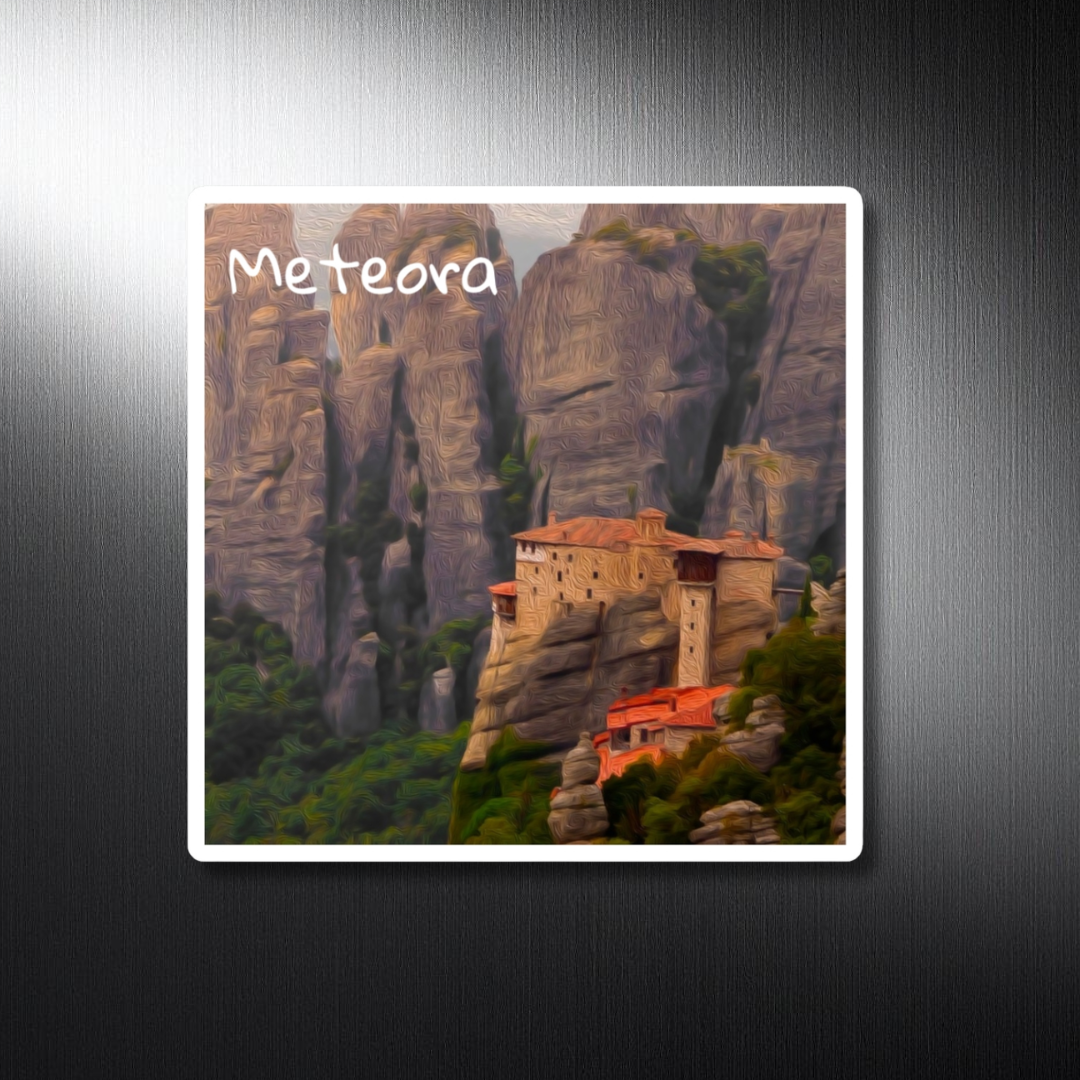 Monastery on Rock Pillars — Meteora, Greece, study 1