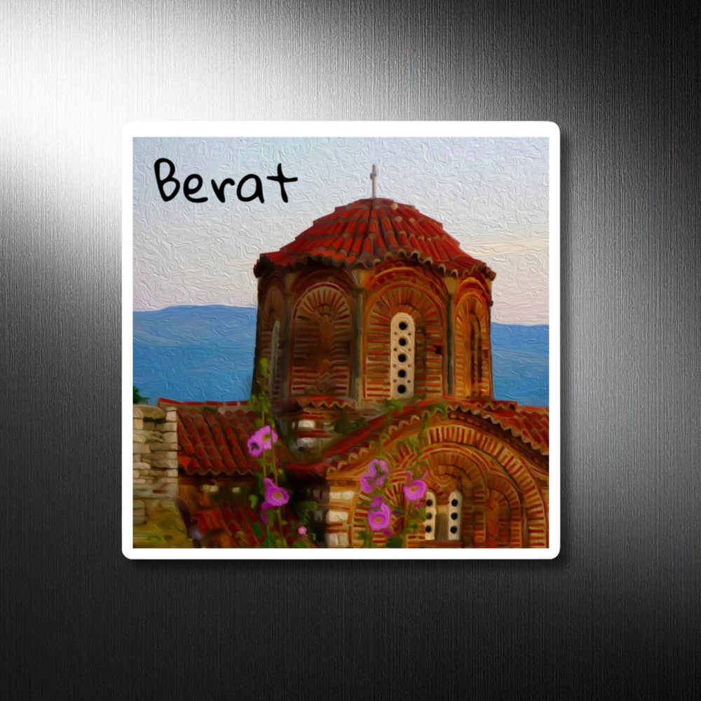 Berat, Albania | Lakeside Byzantine Church | Original Series Decorative Magnet