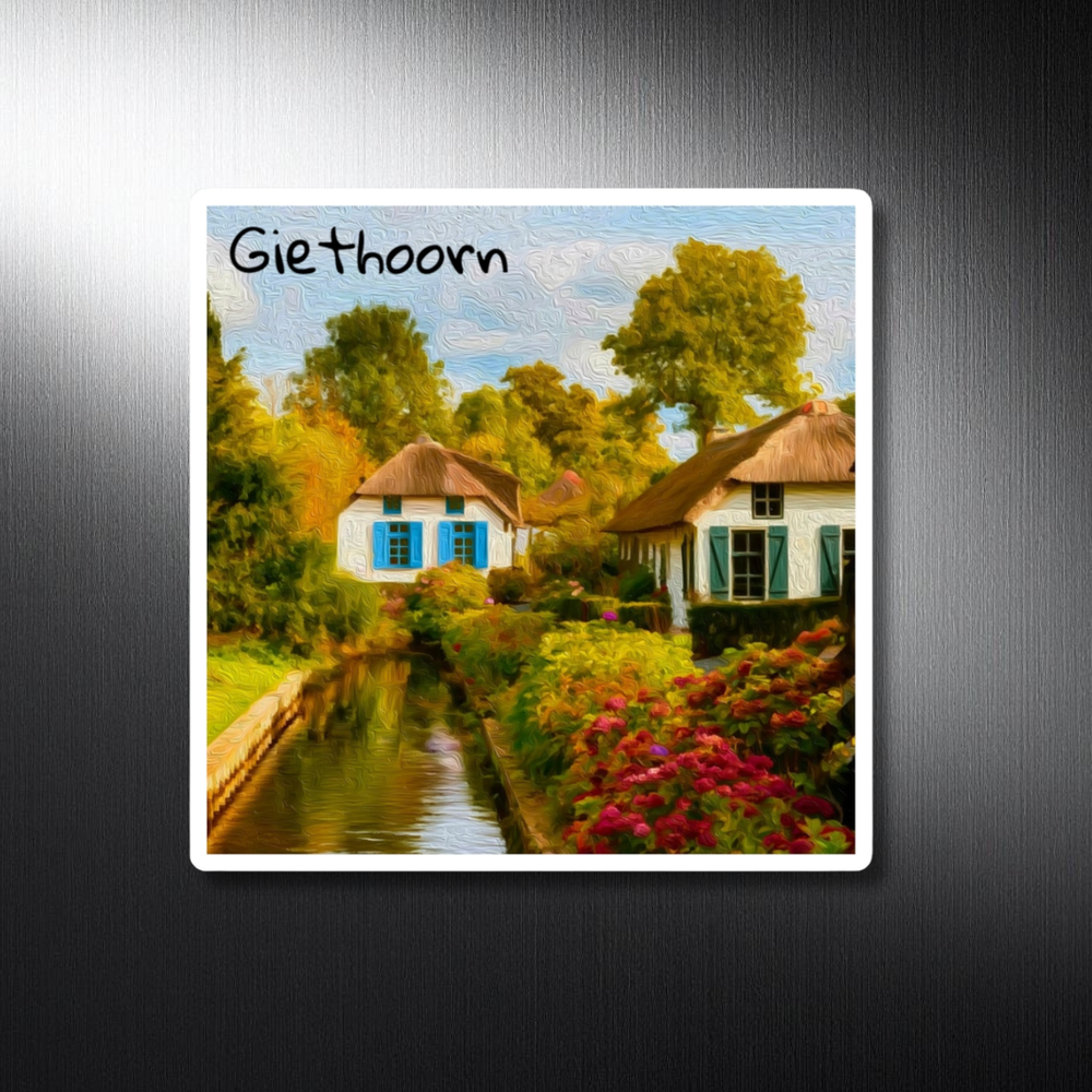 Giethoorn, Netherlands | Dutch Canal Village | Original Series Decorative Magnet