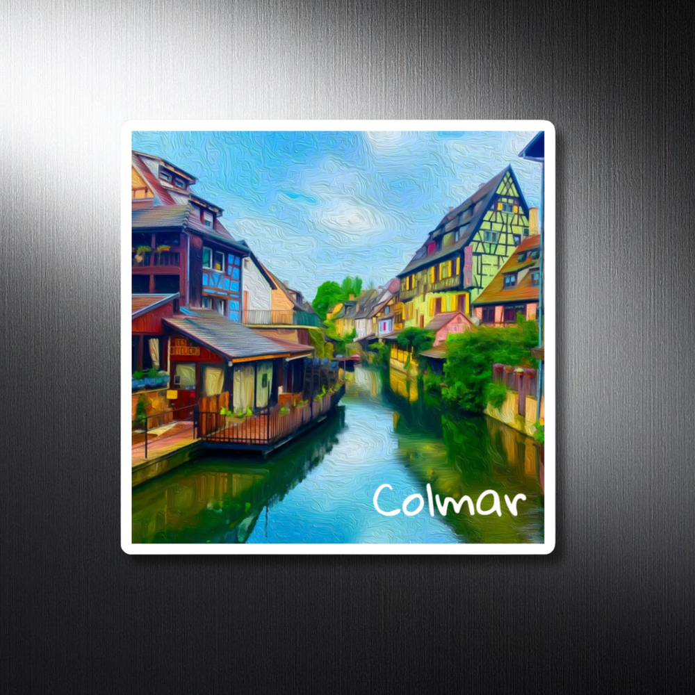 Colmar, France | Little Venice Canal District | Original Series Decorative Magnet