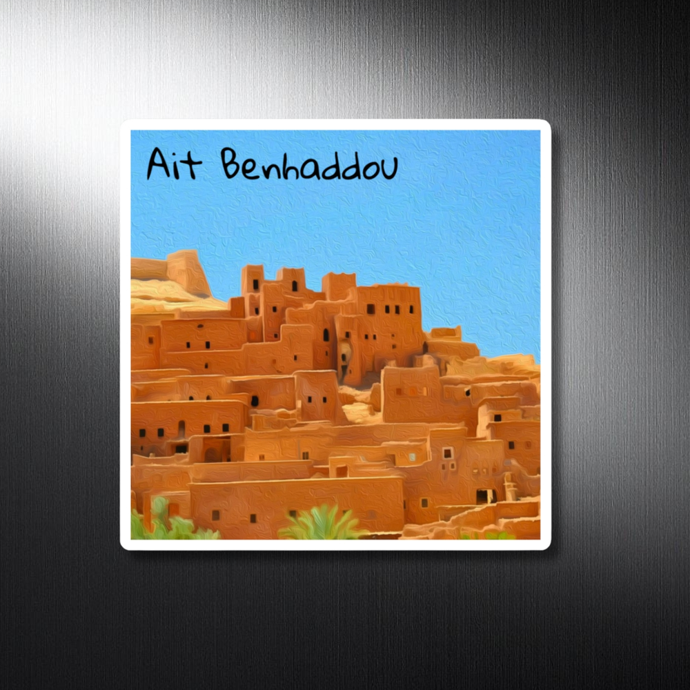 Ait Benhaddou, Morocco | Ancient Fortified Village | Original Series Decorative Magnet