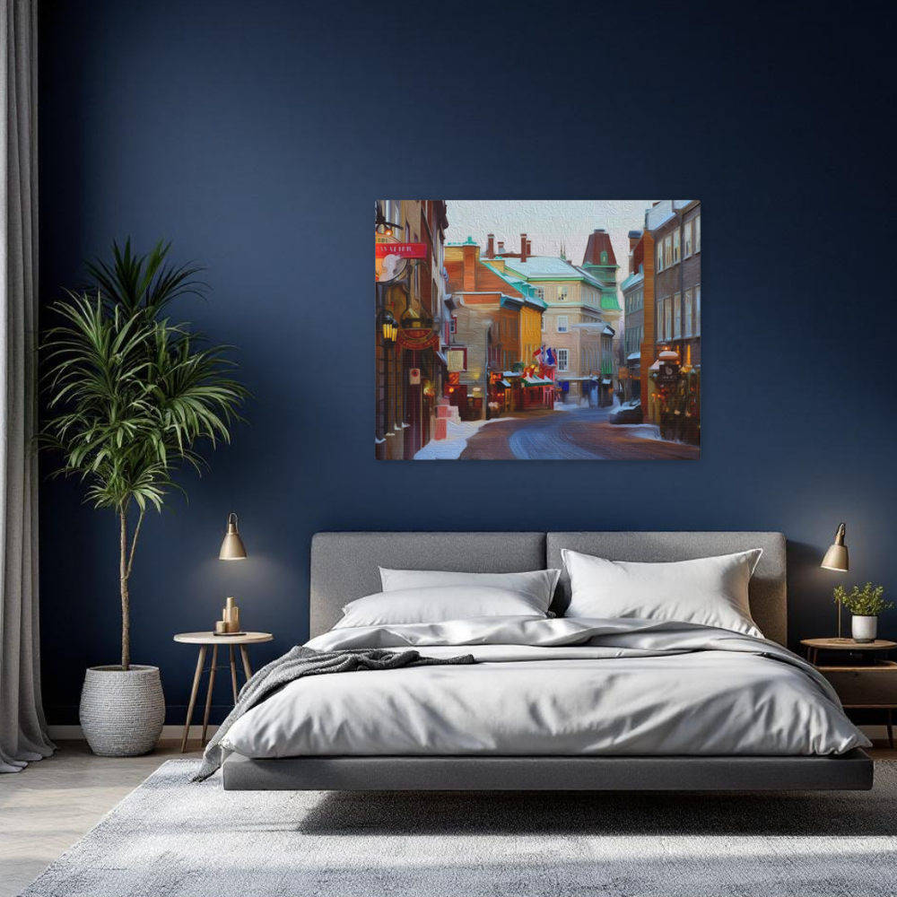 Old Quebec City, Quebec | Original Series Gallery Canvas | The Painted Passport® detail