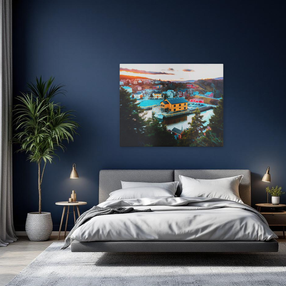 St. John’s, Newfoundland | Original Series Gallery Canvas | The Painted Passport® detail