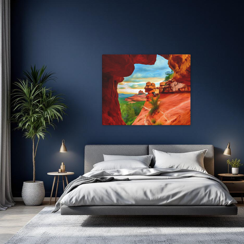 Sedona, Arizona | Original Series Gallery Canvas | The Painted Passport® detail