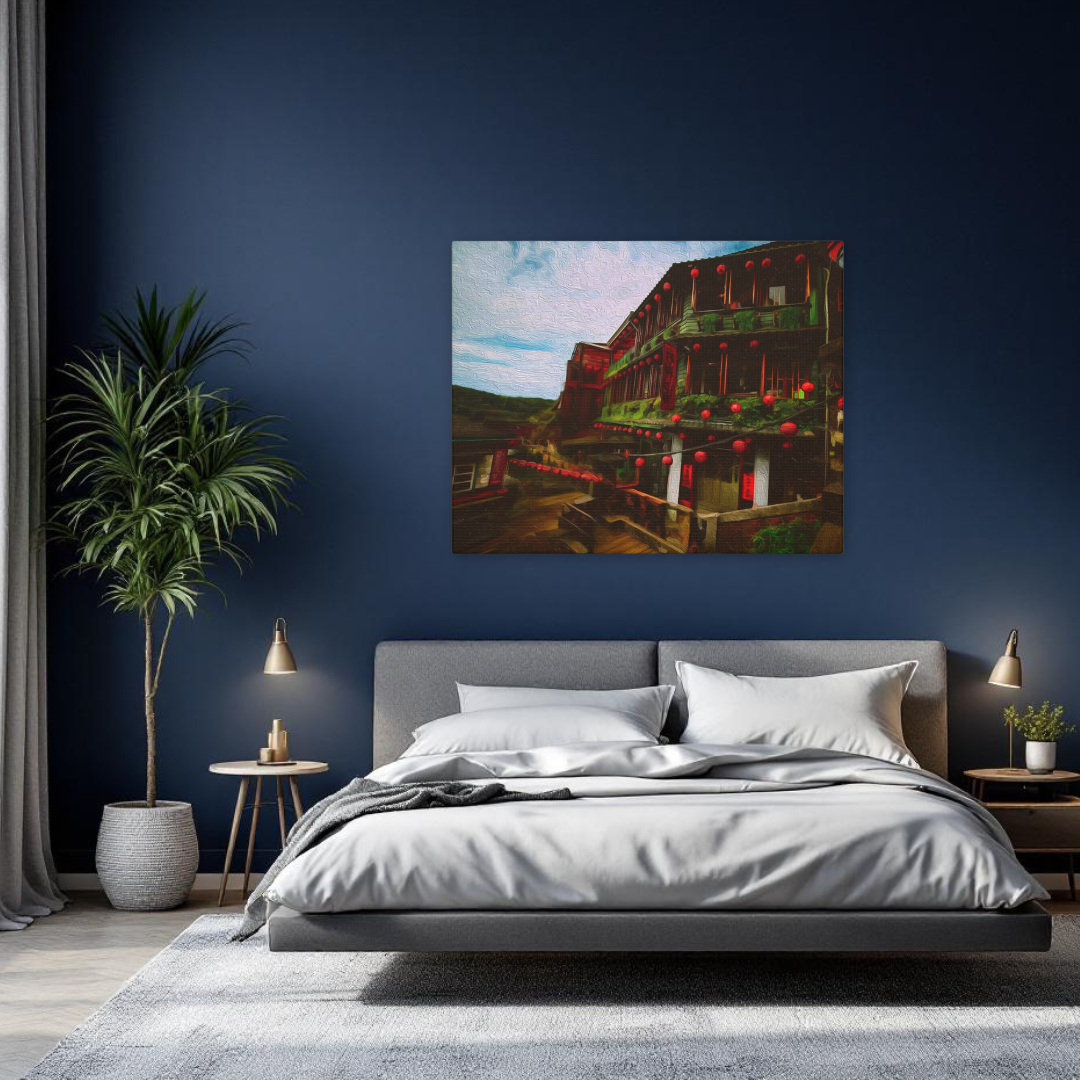 Jiufen, Taiwan | Jiufen Mountain Village | Original Series Gallery Canvas detail
