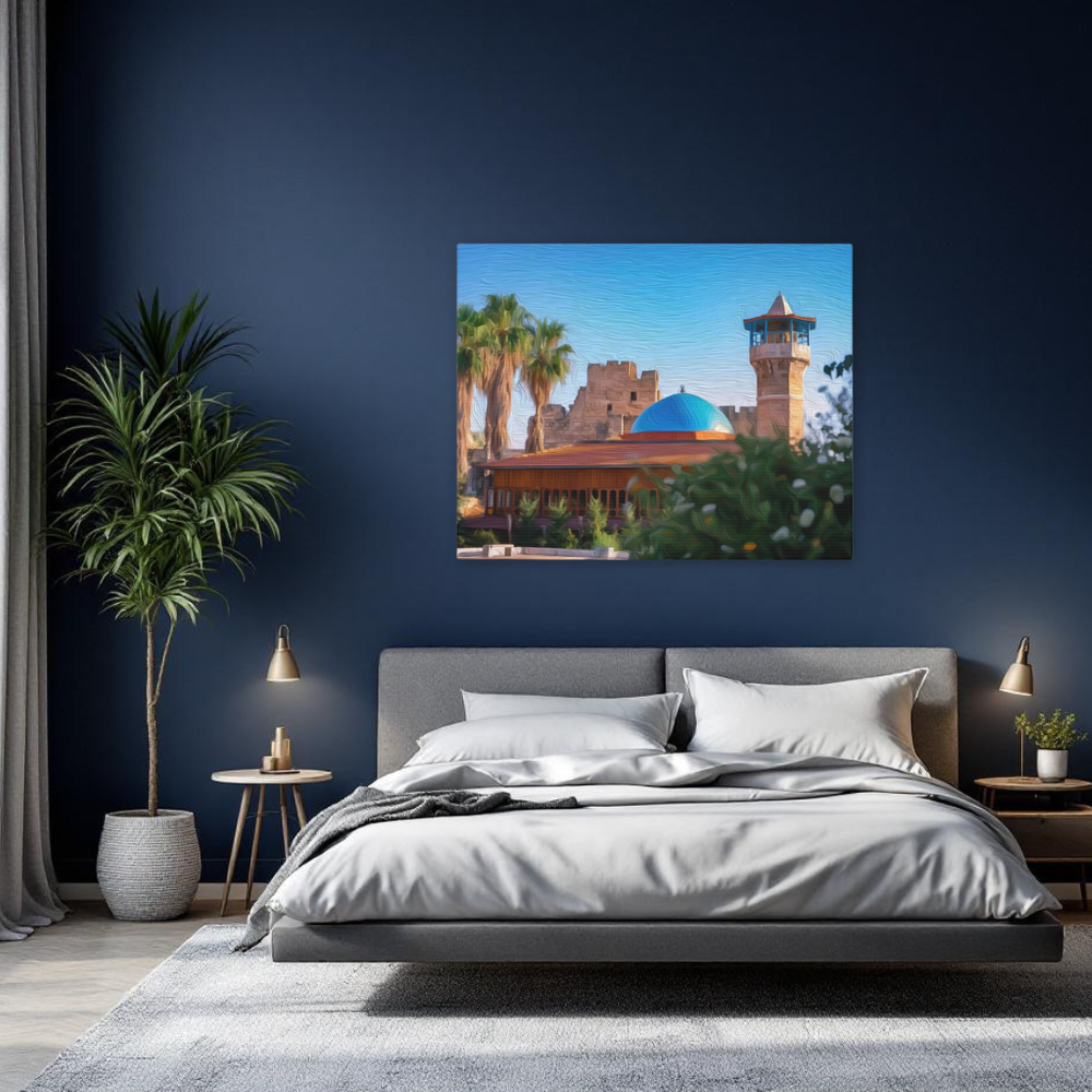 Byblos, Lebanon | Historic Mosque and Castle | Original Series Gallery Canvas detail