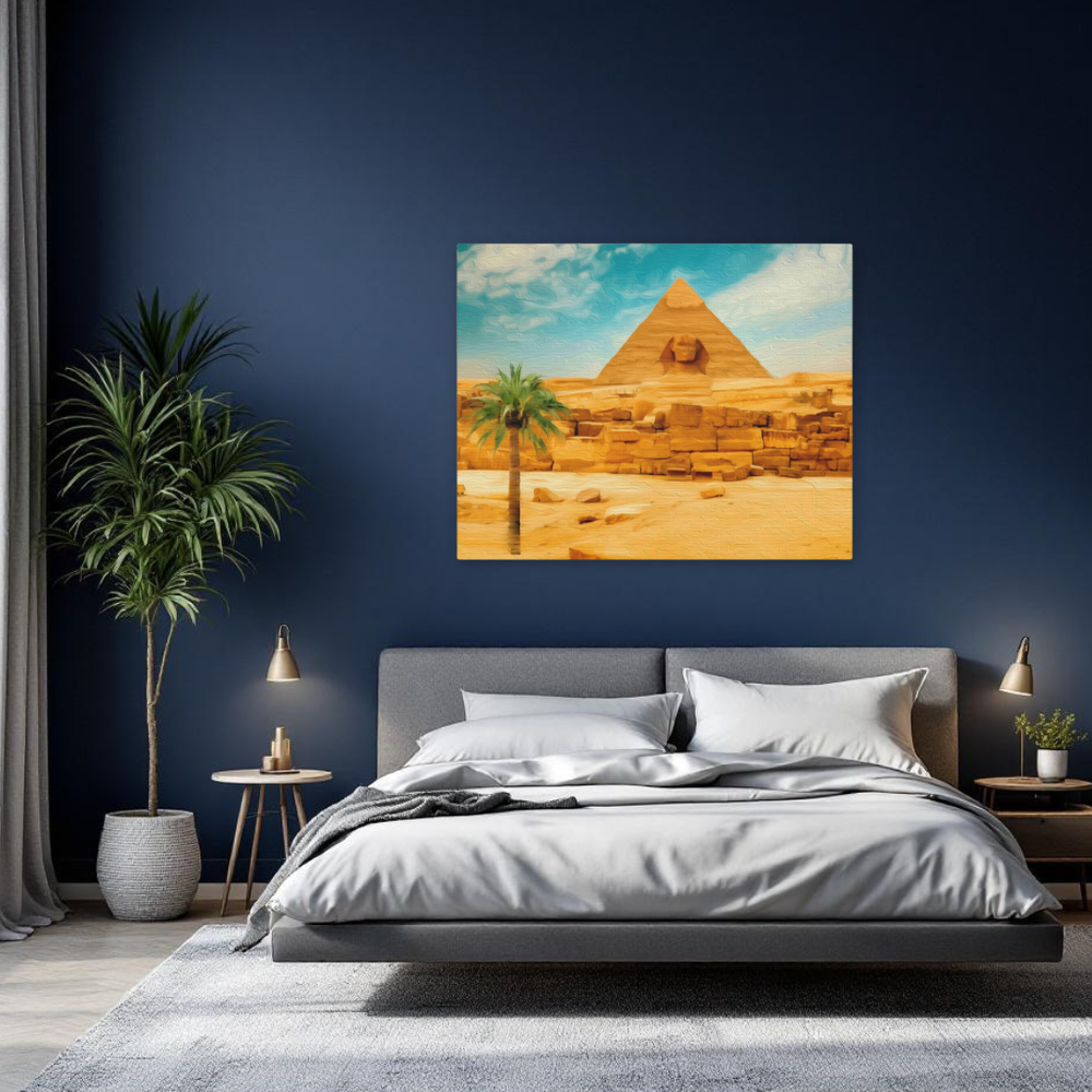 Pyramids of Giza, Egypt | Original Series Gallery Canvas detail