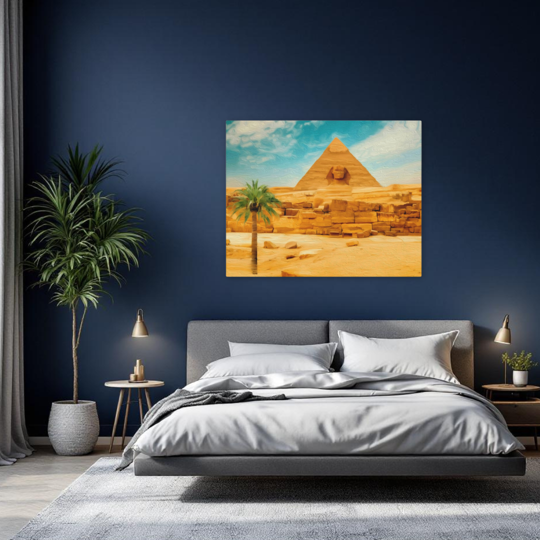 Pyramids of Giza, Egypt | Original Series Gallery Canvas — Pyramids of Giza, Egypt, study 2