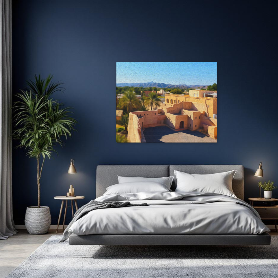 Nizwa, Oman | Historic Fort Architecture | Original Series Gallery Canvas detail