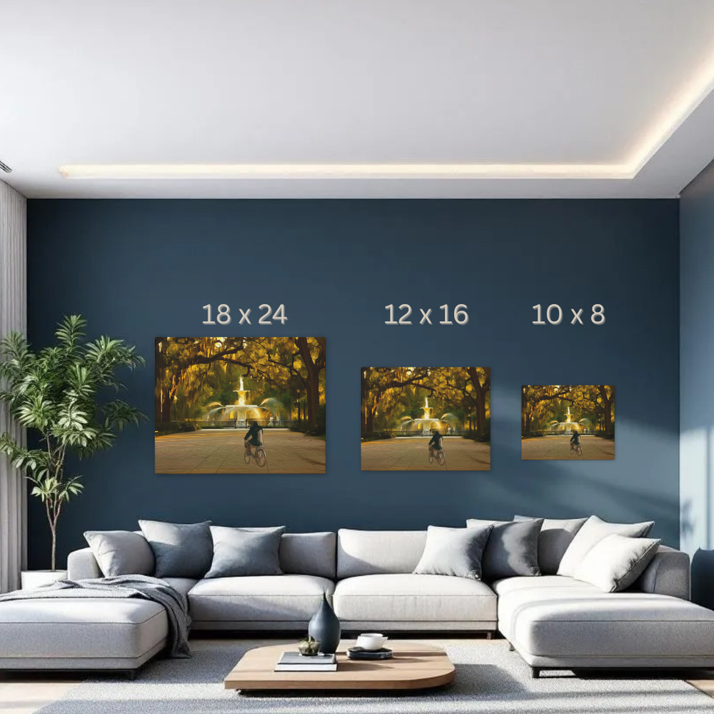 Savannah, Georgia | Forsyth Park | Original Series Gallery Canvas detail