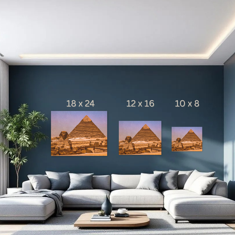 Pyramids of Giza, Egypt | Original Series Gallery Canvas detail