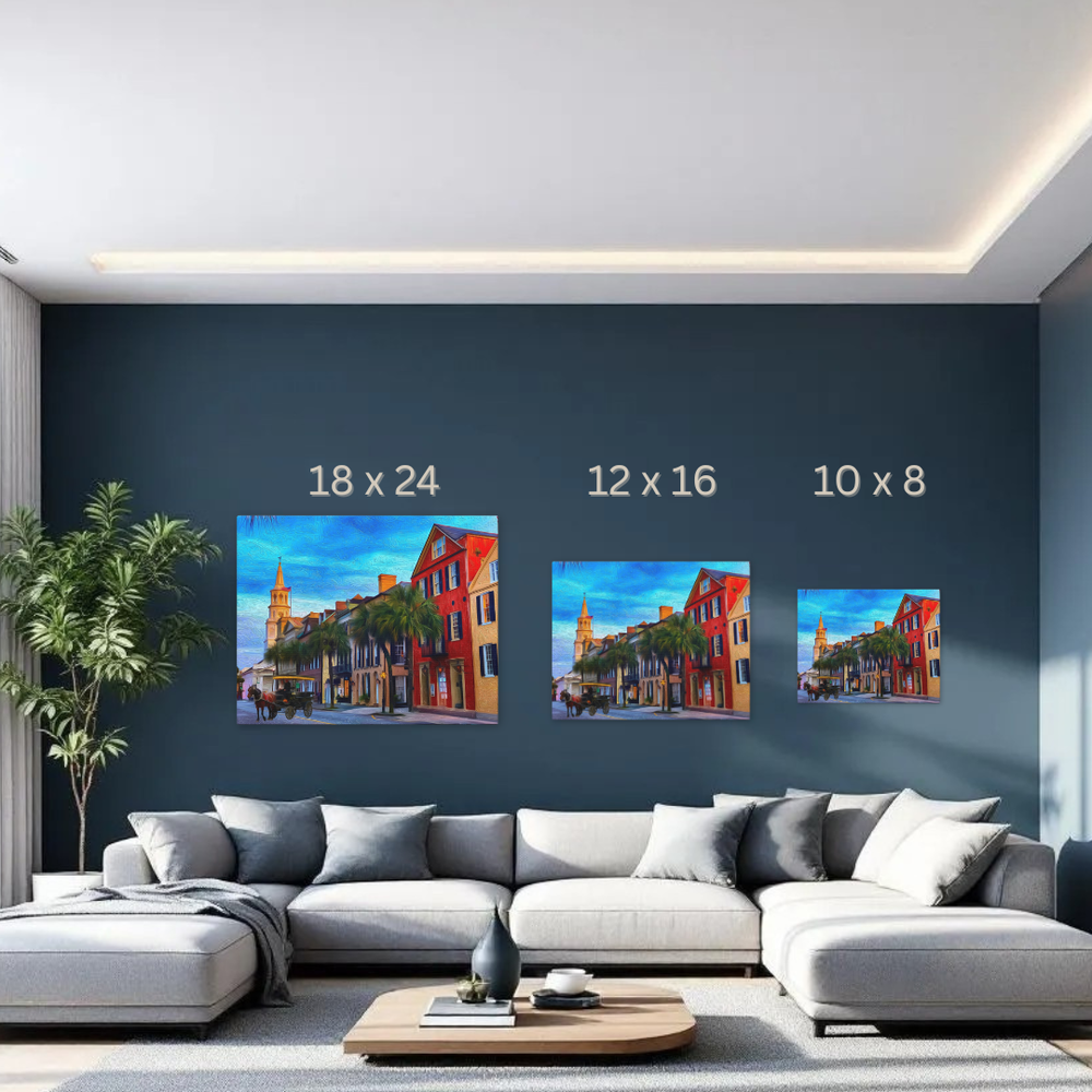 Charleston, South Carolina | Original Series Gallery Canvas | The Painted Passport® detail