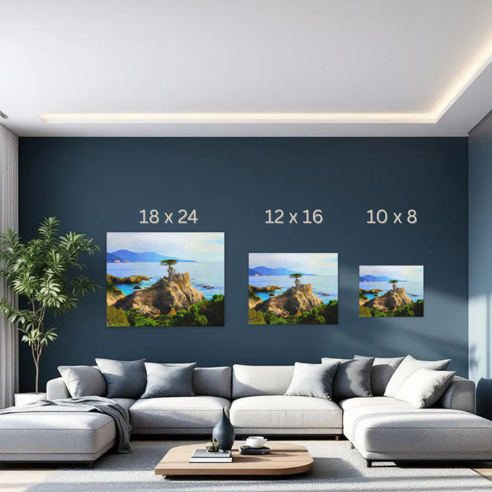 The Monterey Peninsula, California | Original Series Gallery Canvas | The Painted Passport® detail