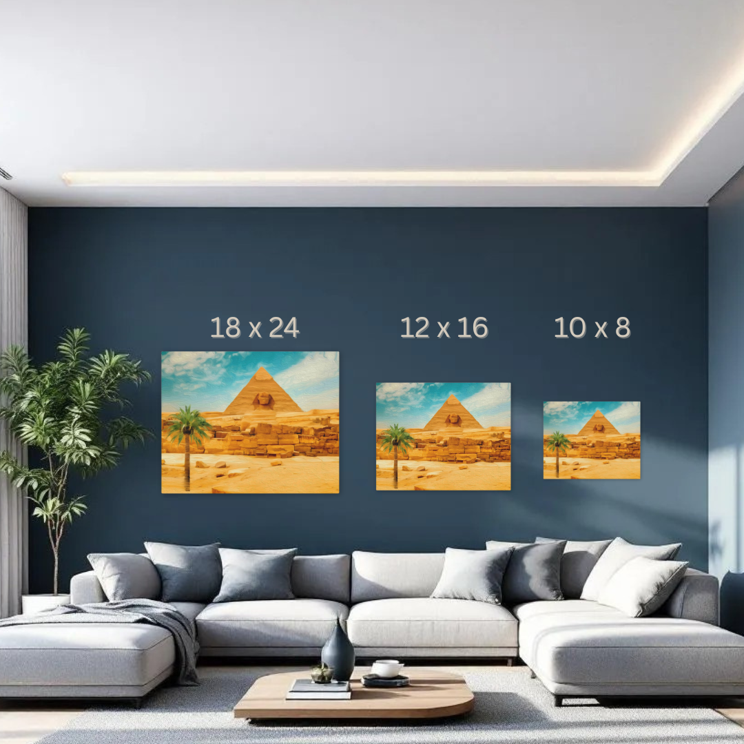 Pyramids of Giza, Egypt | Original Series Gallery Canvas — Pyramids of Giza, Egypt Study No. 3
