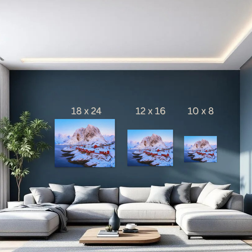 Lofoten Islands, Norway | Original Series Gallery Canvas | The Painted Passport® detail