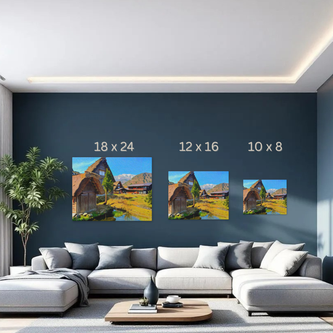 Shirakawa-go, Japan | Traditional Gassho-zukuri Village | Original Series Gallery Canvas detail