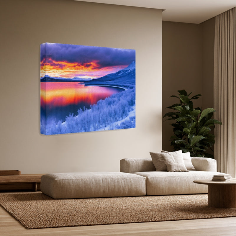 Abisko Lake Tornetrask Sunset — Abisko, Sweden, view 3