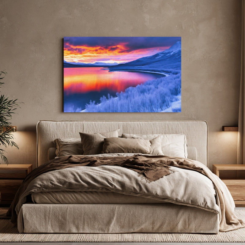 Abisko Lake Tornetrask Sunset — Abisko, Sweden, view 6