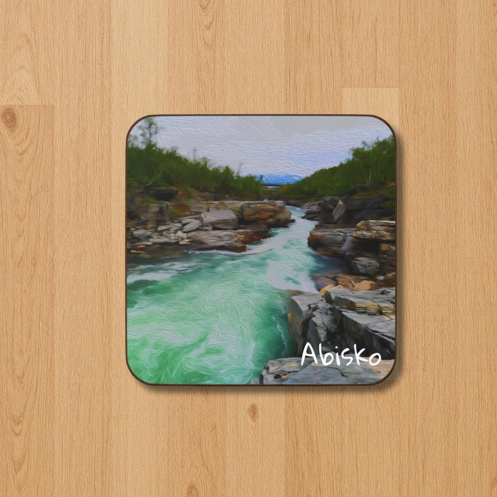 Abisko, Sweden | Arctic River Canyon Rapids | Original Series Hardboard Coaster