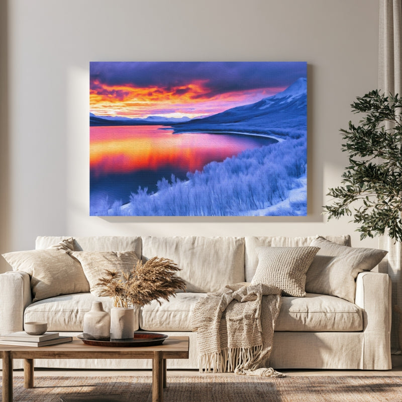 Abisko Lake Tornetrask Sunset — Abisko, Sweden, view 1
