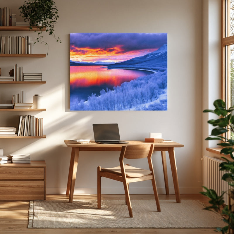 Abisko Lake Tornetrask Sunset — Abisko, Sweden, view 4