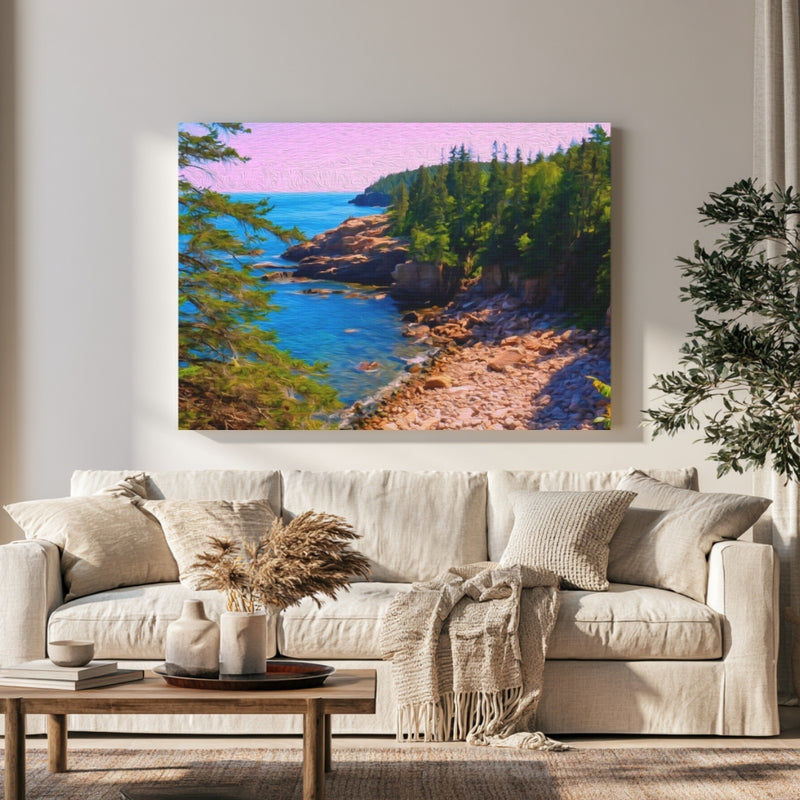 Rocky Coastal Cove Trail — Acadia National Park, Maine, view 1