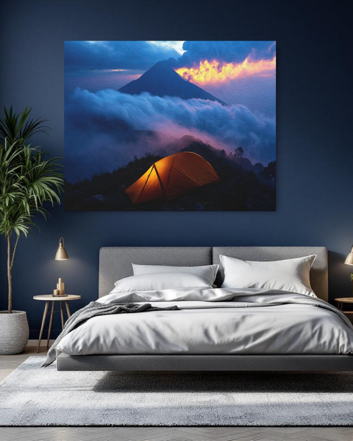 Acatenango, Guatemala | Acatenango Volcano Glowing Tent Camp | Original Series Gallery Canvas detail