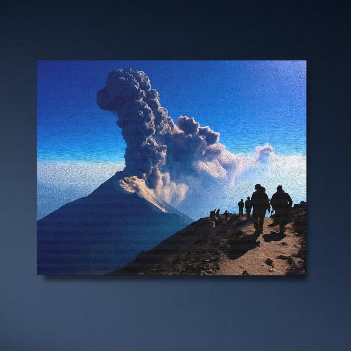 Volcán de Fuego Eruption From Acatenango Ridge — Acatenango, Guatemala, close-up detail