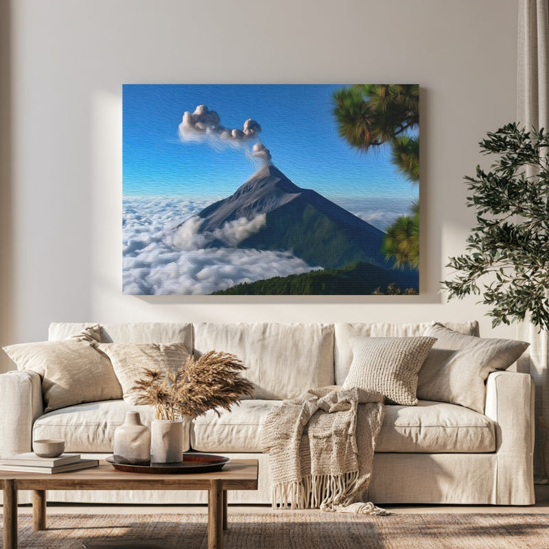 Acatenango Volcano Summit Eruption — Acatenango, Guatemala, view 1