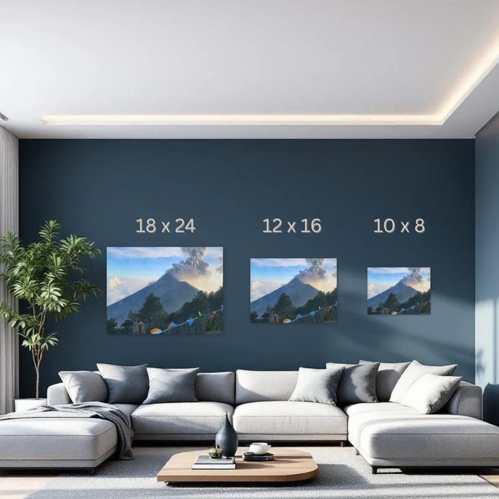 Antigua, Guatemala  | Volcán de Acatenango | Original Series Gallery Canvas detail