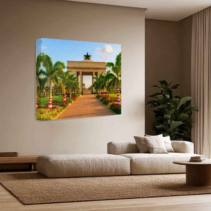 Accra, Ghana | Black Star Gate Accra | Original Series Gallery Canvas