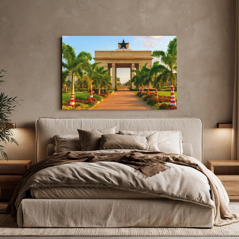 Accra, Ghana | Black Star Gate Accra | Original Series Gallery Canvas