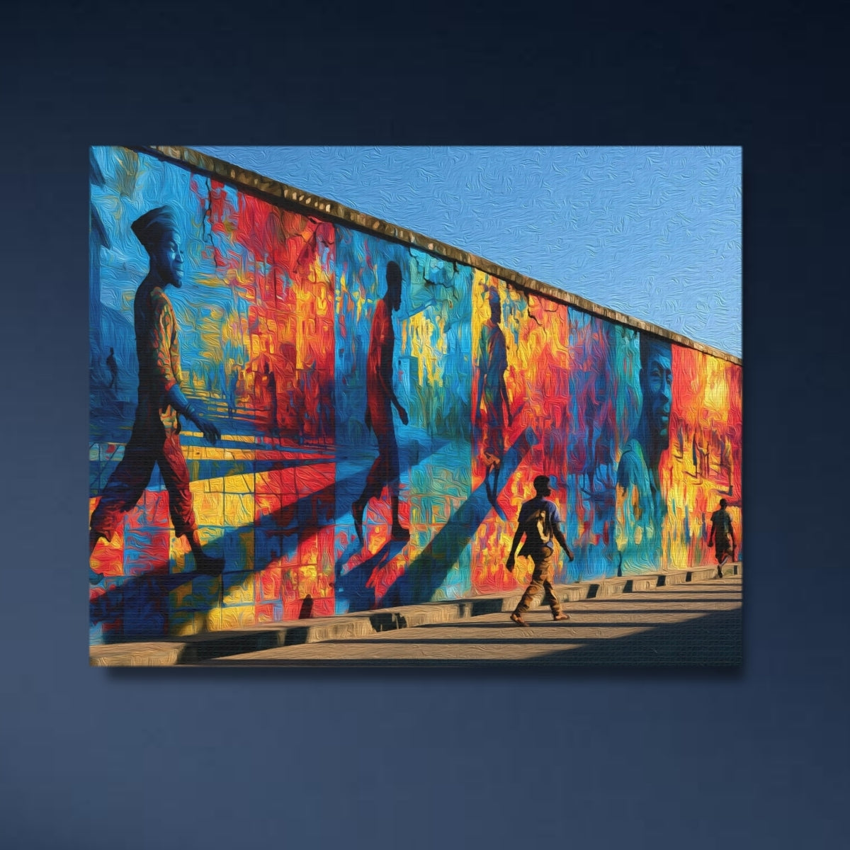 Accra, Ghana | Accra Street Mural Promenade | Original Series Gallery Canvas close-up detail
