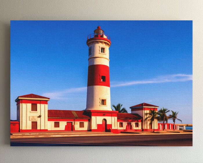 Accra Lighthouse James Town &mdash; Accra watercolour canvas