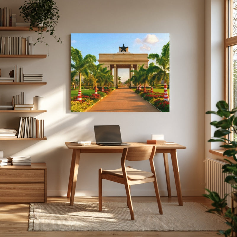 Accra, Ghana | Black Star Gate Accra | Original Series Gallery Canvas