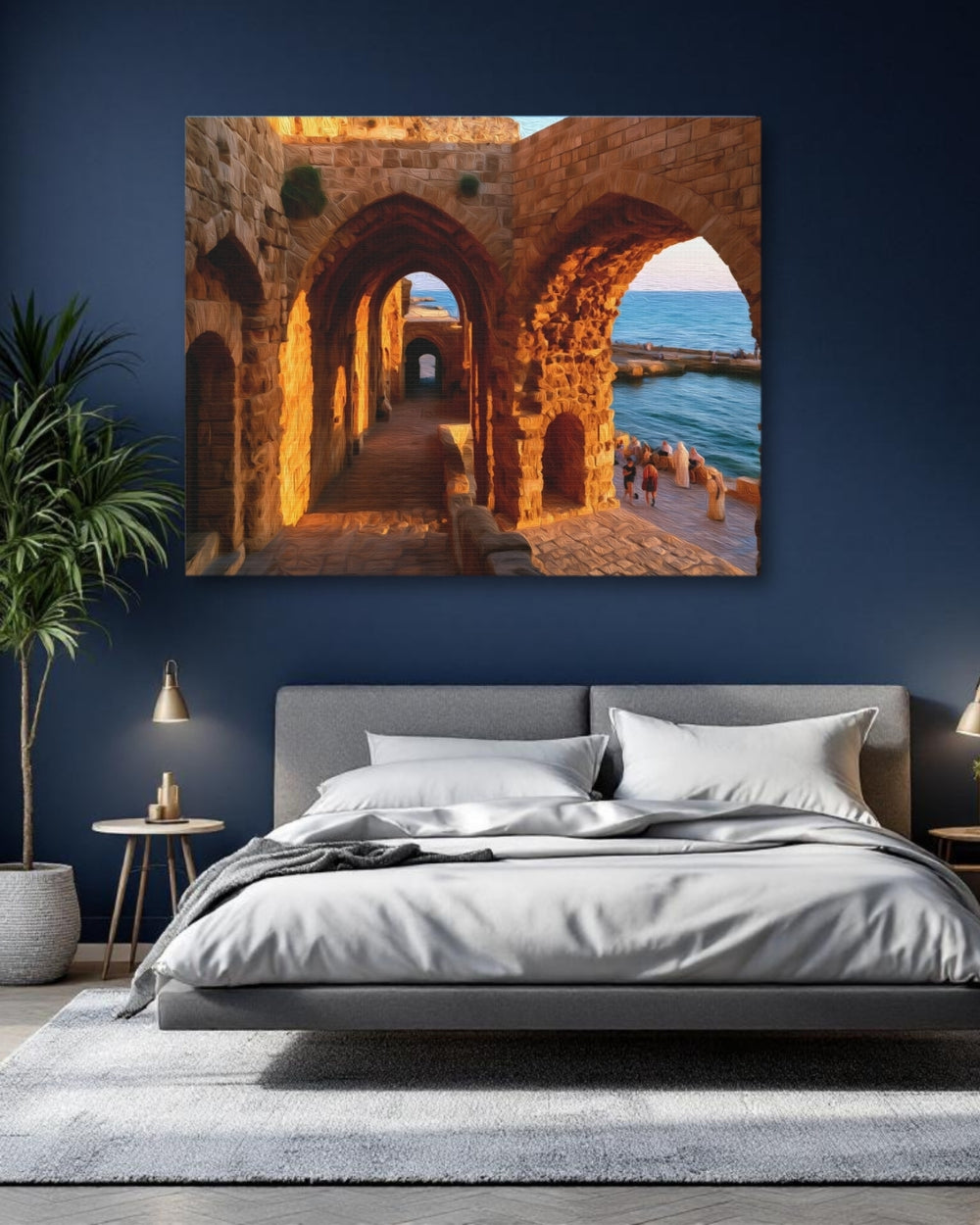 Acre, Israel | Ancient Crusader Sea Fortress | Original Series Gallery Canvas detail