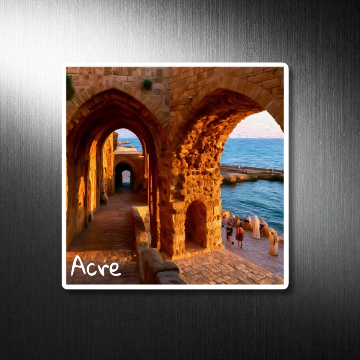 Ancient Crusader Sea Fortress — Acre, Israel, study 1