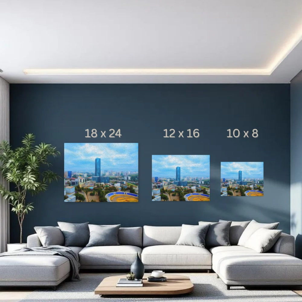 Addis Ababa, Ethiopia | Skyline Over Vibrant Capital | Original Series Gallery Canvas detail