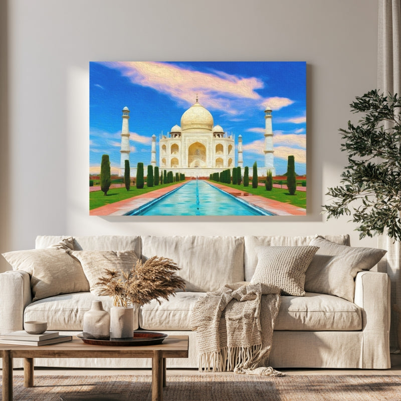 Taj Mahal Reflecting Pool — Agra, India, view 1