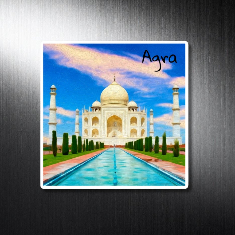 Agra, India | Taj Mahal Reflecting Pool | Original Series Decorative Magnet