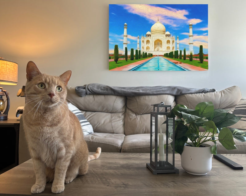 Taj Mahal Reflecting Pool — Agra, India, view 2