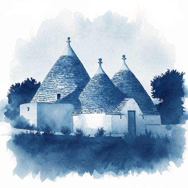 Alberobello watercolor