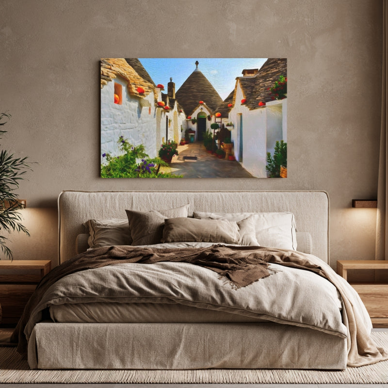 Trulli Village Cobblestone Lane — Alberobello, Italy, view 6