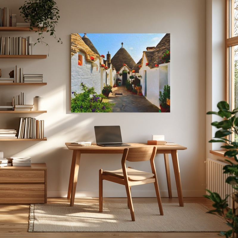 Trulli Village Cobblestone Lane — Alberobello, Italy, view 4