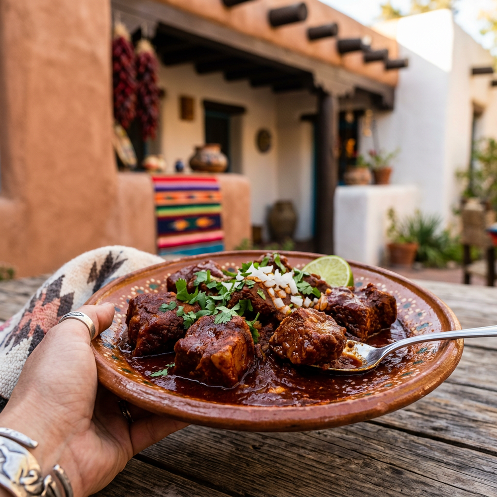 Local cuisine study in Albuquerque Old Town, New Mexico